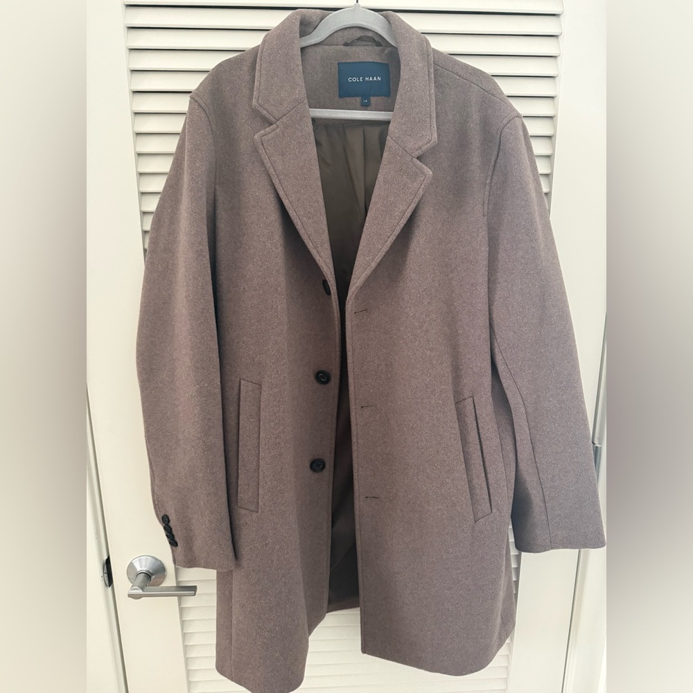 Cole Haan Men's Brown Overcoat